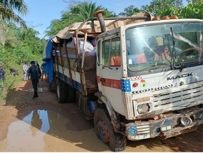 Côte d'Ivoire : Fuite des produits agricoles vers les pays voisins, un camion d'environ 40 tonnes de cacao saisi à Man, une procédure Judiciaire ouverte