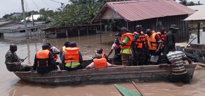 Ghana :  Ouverture des vannes du barrage d'Akosombo, inondation et secours dans la région de la Volta