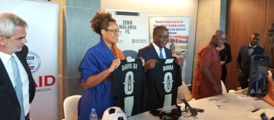 Côte d'Ivoire :  CAN 2023, Pierre Dimba et ses partenaires brandissent le carton rouge contre le Paludisme