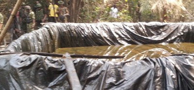 Nigeria :  L'Armée saisit trois millions de litres de pétrole brut volé