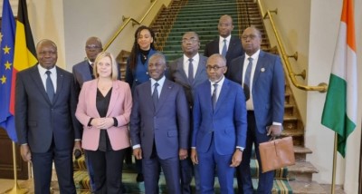 Côte d'Ivoire-Bruxelles : Bictogo et la présidente du parlement de Belgique plaident pour la réorientation du partenariat économique et commercial entre les deux pays