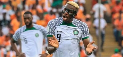 Nigeria :  CAN 2023, la CAF teste Osimhen pour antidopage après le match contre le Cameroun