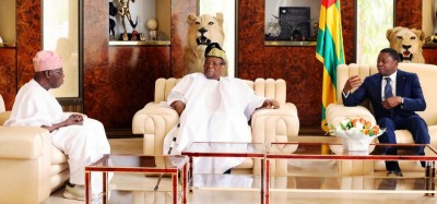 Togo :  Hommage des anciens Présidents Obasanjo et Soglo à Eyadema à Pya