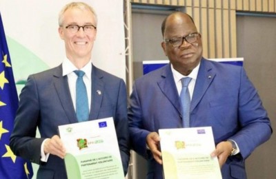 Côte d'Ivoire : Commerce du bois, le gouvernement ivoirien s'inscrit dans les réglementations de l'UE à travers la signature d'un accord de partenariat