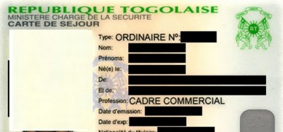Togo :  Précisions sur la carte de séjour pour expatriés
