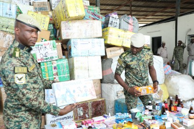 Côte d'Ivoire : Plus de 20 tonnes de médicaments et de diverses marchandises de qualité douteuse saisis par l'UMIR