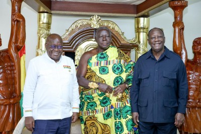 Côte d'Ivoire-Ghana : Alassane Ouattara reçu par le Roi des Ashanti à Kumasi