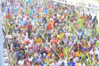 Côte d'Ivoire : Fête des rameaux, les chrétiens se remémorent l'entrée triomphale de Jésus à Jérusalem six jours avant sa passion