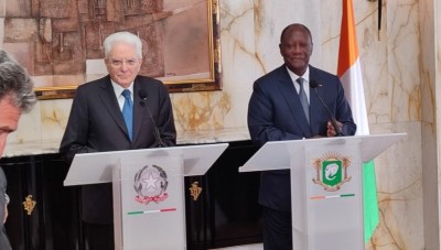 Côte d'Ivoire-Italie : Sergio Mattarella et Alassane Ouattara abordent plusieurs questions transversales dont l'immigration clandestine