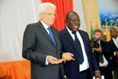 Côte d'Ivoire : Le Président Italien Sergio Mattarella fait citoyen d'Honneur du District d'Abidjan