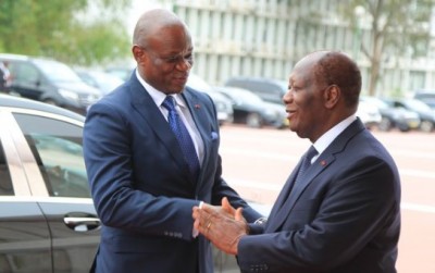 Côte d'Ivoire : Le président de transition du Gabon Brice Oligui Nguema est arrivé à Abidjan et a eu un entretien avec le chef de l'Etat