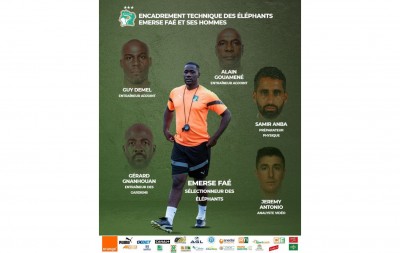 Côte d'Ivoire : Encadrement technique des Éléphants, Emerse Faé a enfin ses hommes