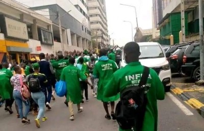Côte d'Ivoire : Plateau, marche des étudiants de l'école régionale d'agriculture pour interpeller le ministre d'État Adjoumani, les manifestants dispersés