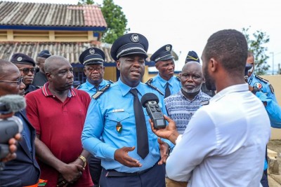 Côte d'Ivoire : Installation de l'antenne de l'Unité de Régulation de la Circulation (URC) de Bingerville