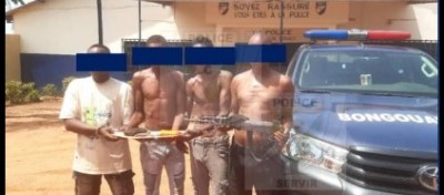 Côte d'Ivoire : Vol et complicité de vol à mains armées, quatre suspects interpellés dans le Moronou