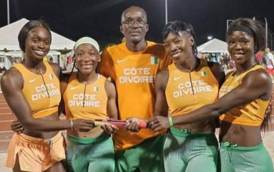Côte d'Ivoire : JO Paris 2024, Murielle Ahouré et Ta Lou Marie Josée  se qualifient  après avoir fini deuxième aux relais 4x 100 mètres
