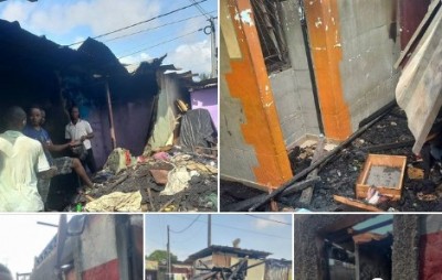 Côte d'Ivoire : Grave incendie survenu dimanche à Yopougon-Sicogi, les victimes appellent les  autorités à l'aide