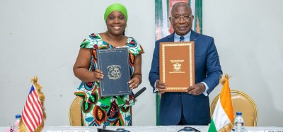 Liberia-Côte d'Ivoire :  Coopération, 7e session de la Commission mixte à Abidjan, six accords signés