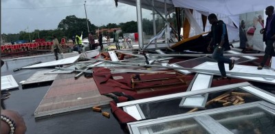 Côte d'Ivoire : Intempéries à Daoukro, les installations funéraires de Bédié volent en éclat