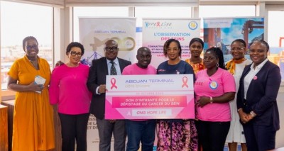 Côte d'Ivoire : Abidjan Terminal renouvelle son engagement pour le dépistage précoce le cancer du sein