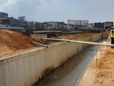 Côte d'Ivoire : Yopougon, les travaux d'ouvrages de drainage qui  visent à réduire les risques d'inondations exécutés à 80%