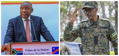 RDC : « Vive altercation » entre Ramaphosa et Kagamé qui l'accuse de déformer les faits sur le conflit