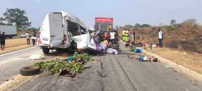 Côte d'Ivoire : Tragédie sur l'axe Yamoussoukro-Bouaké, l'imprudence routière coûte encore des vies