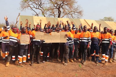 Côte d'Ivoire : Bouaflé, manifestation des travailleurs qui réclament justice et équité à la mine d'or de Yaouré