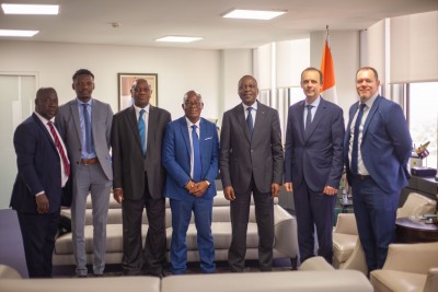 Côte d'Ivoire : Transport durable, Amadou Koné échange avec FLYING WHALES LCA60T et FEM-UNIDO, deux projets innovants dans les domaines de la logistique et de la mobilité verte