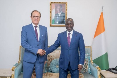 Côte d'Ivoire : Assemblée nationale, échanges fructueux entre Bictogo et Bruno Fuchs sur la démocratie, l'état de droit et la bonne gouvernance au sein des parlements des pays francophones