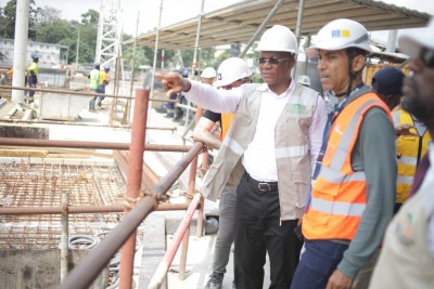 Côte d'Ivoire : Bruno Koné effectue une visite sur les chantiers de Sébroko, Tour C et Tour F, vouci les dates avancées pour la fin des travaux