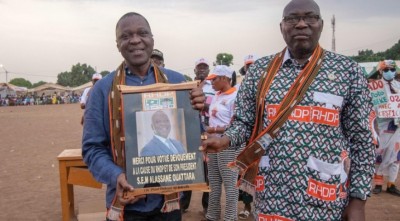 Côte d'Ivoire : Depuis Belleville fief de Paul Dakuyo mobilisé pour ADO, Amadou Koné aux militants RHDP, « Ici à Bouaké, personne ne peut battre ADO »