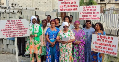 Côte d'Ivoire: Cocody-Angré, les femmes de la cité Sycostar 15 protestent contre l'occupation illégale de leur espace vert, Dominique Ouattara et Bacongo appelés au secours