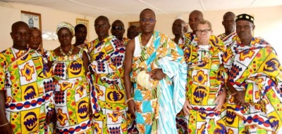 Côte d'Ivoire : Diabo, le chef de canton Gblo Blès Koumoin René présente la notabilité d'Adiékro son village natal