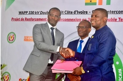 Côte d'Ivoire-Ghana : Energie, signature d'un accord stratégique entre Abidjan et Accra pour une interconnexion électrique à 330 kV