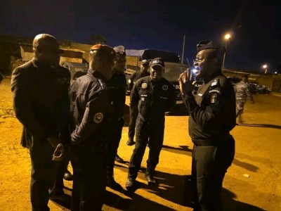 Côte d'Ivoire : Bouaké, le Préfet de Police Mobio sur le terrain pour sécuriser la ville, plusieurs saisies et une centaine d'interpellations
