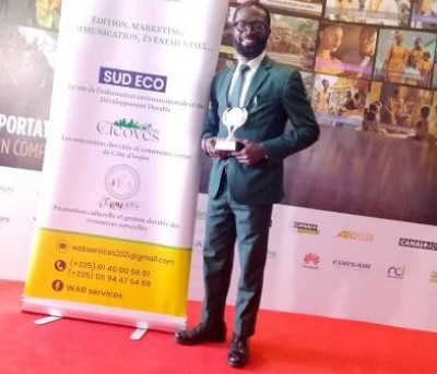 Côte d'Ivoire : Cités et Communes Vertes, Edgard Assemien remporte le prix Média avec une production sur la mobilité écologique