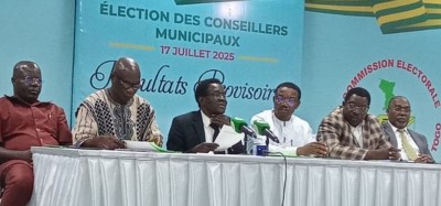 Togo :  Municipales 2025, la CENI proclame les résultats provisoires, UNIR vainqueur