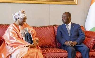 Côte d'Ivoire-Mauritanie : Mohamed Ould Ghazouani reconnaissant à Ouattara après l'élection de son compatriote à la présidence de la BAD