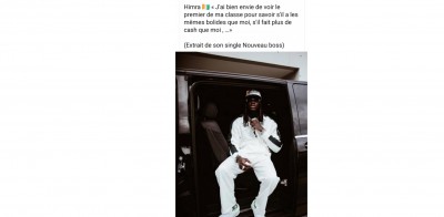 Côte d'Ivoire : Suite à une sortie polémique dans son nouveau single, l'écrivain Boris Takoué recadre l'artiste Himra : 