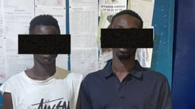 Côte d'Ivoire : Yamoussoukro, deux malfrats arrêtés après un vol à l'arraché en pleine rue