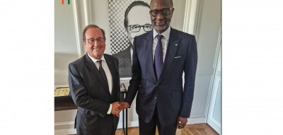 Côte d'Ivoire-France : Présidentielle 2025, Thiam échange avec François Hollande à Paris