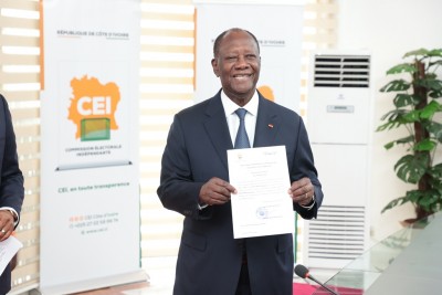 Côte d'Ivoire : Présidentielle 2025, Alassane Ouattara dépose sa candidature sous forte mobilisation de ses partisans