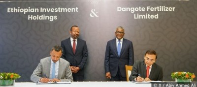 Nigeria-Ethiopie : Dangote Groupe et Abiy Ahmed s'allient pour construire une usine d'engrais de 2,5 milliards de dollars