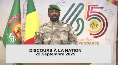 Mali : « Discours de l'Indépendance », Assimi Goïta met l'accent sur la défense, l'économie et la réconciliation