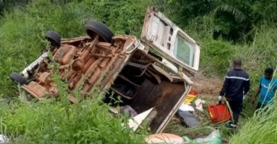 Côte d'Ivoire : Drame à Dimbokro, un mort et plusieurs blessés dans une sortie de route