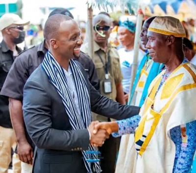 Côte d'Ivoire : Développement, vers la construction d'un siège pour les chefs coutumiers de Bangolo, visite de terrain du site