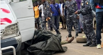 Côte d'Ivoire : Accident tragique sur la route de HMA, un livreur perd la vie dans une collision avec un Gbaka