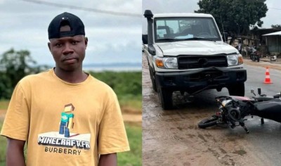 Côte d'Ivoire : Accident tragique à Adiaké, la vie d'un jeune homme arrachée dans une collision violente