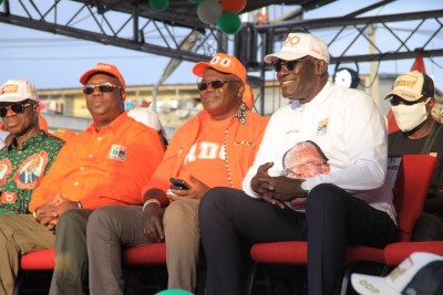 Côte d'Ivoire : Présidentielle 2025, à Adjamé, Farikou Soumahoro et Cissé Bacongo invitent les populations à élire Ouattara à plus de 90% des voix